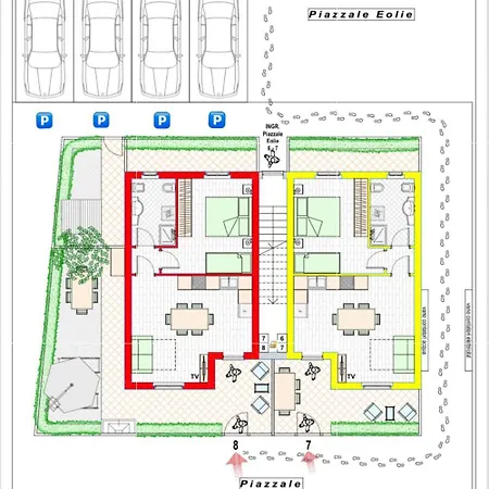 公寓 Conero Casa - Di Numana In Piazzale Tremiti 7 Con Parcheggio Esclusivo